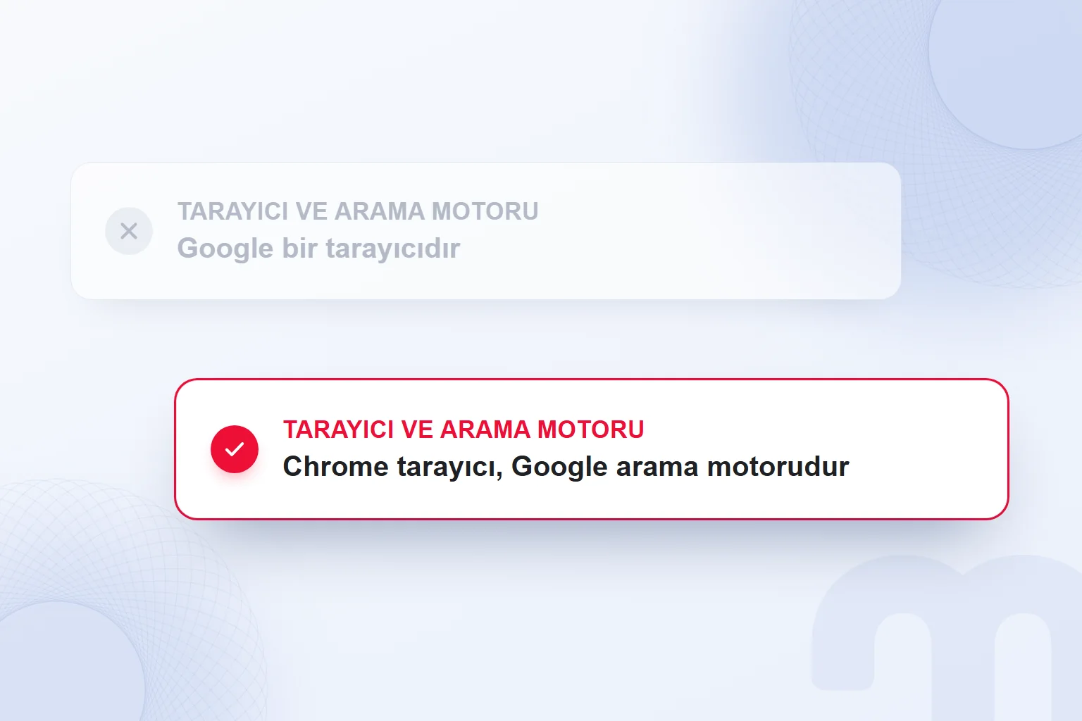 Google’ı tarayıcı sanmak yerine Chrome’un tarayıcı, Google’ın arama motoru olduğunu bilmek.