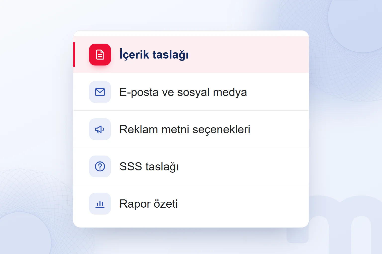 ChatGPT ile pazarlama işleri: içerik taslağı, e-posta ve sosyal medya, reklam metni, SSS taslağı, rapor özeti.