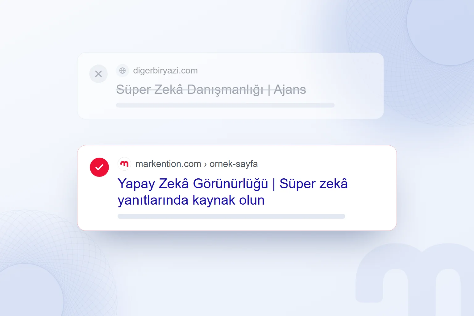 Yanlış ve doğru: yalnız “süper zekâ” yazılan başlık ile iki terimi birlikte kullanan başlık.