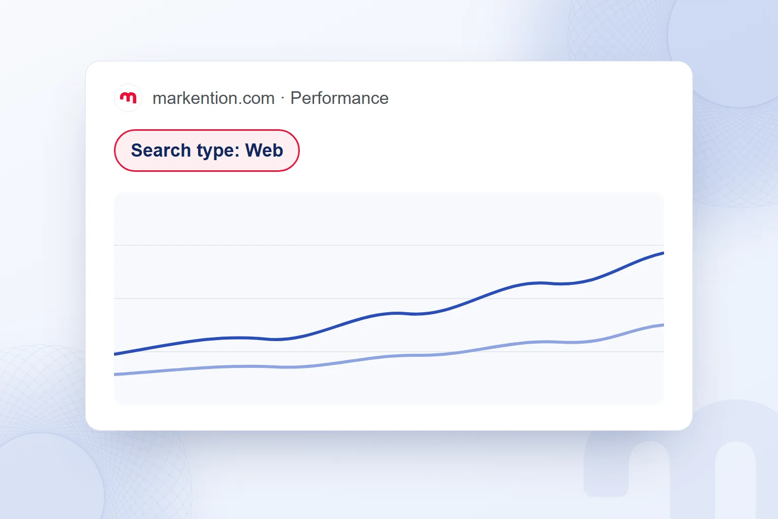 The Search type: Web filter in the Search Console Performance report.